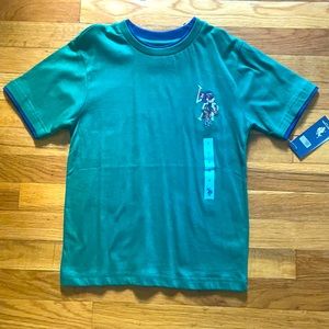 US Polo Association green short sleeve shirt